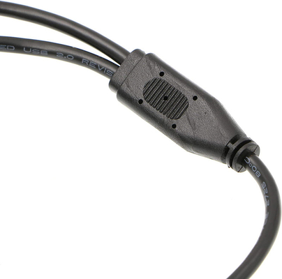 Lemo 5 Pin Male aan Twee XLR 3 Pin Female Camera Audio Cable voor z-CAM E2