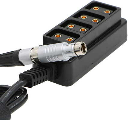 Fischer Male 3 Pin RS tot 4 Port D Tap Vrouwelijke HUB Adapter Splitter Cable voor ARRI-camera's