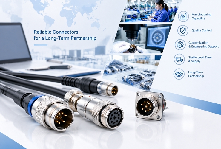 Laatste bedrijfsblogs How to Evaluate a Circular Connector Manufacturer for Long-Term Supply?