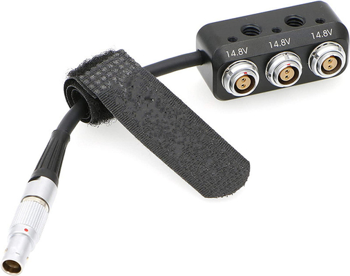 kopen 14.8V Power Splitter Box Kabel Lemo 2 Pin Man tot 3 * 2 Pin Vrouwelijke Doos Voor ARRI RED online vervaardiging