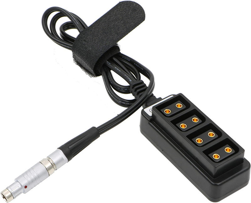 kopen Fischer Male 3 Pin RS tot 4 Port D Tap Vrouwelijke HUB Adapter Splitter Cable voor ARRI-camera's online manufacture