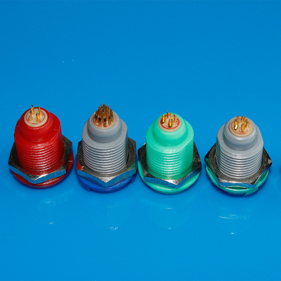 kopen 4 Compatibele Plastic Cirkel de Schakelaars Medische Vrouwelijke Contactdoos van speldredel Lemo online vervaardiging
