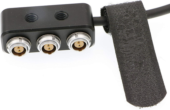 1 tot 3 Power Splitter Box Cable D Tap Male Movi Pro AUX Port tot 3*2 Pin Box voor ARRI RED