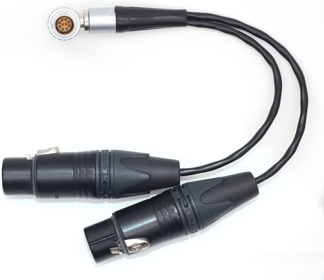 Atomos Lemo 10 Pin tot XLR 3 Pin Vrouwelijke Connector Breakout Audio Input Cable Voor Shogun Monitor Recorder