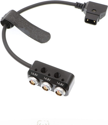 1 tot 3 Mini Power Splitter Box ARRI Teradek Cable 26cm D Tap Male Movi Pro AUX Port tot 3 Pcs 2 Pin Vrouwelijke Box