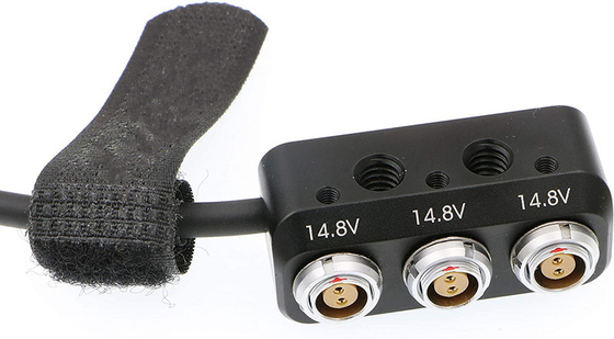 1 tot 3 Mini Power Splitter Box ARRI Teradek Cable 26cm D Tap Male Movi Pro AUX Port tot 3 Pcs 2 Pin Vrouwelijke Box