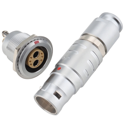 M18 Hybride elektrisch-pneumatische aansluiting 6 signalen + 2 fluïde stekker- en stopcontacten FGG/EGG