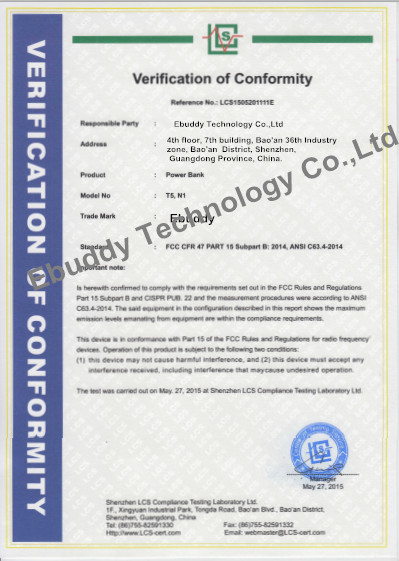 China Ebuddy Technology Co.,Limited Certificaten